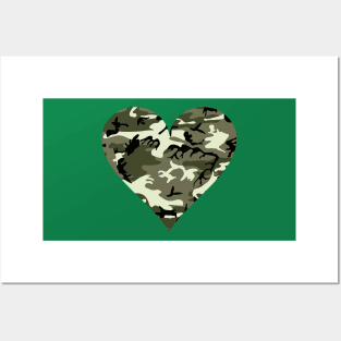 Camouflage Regular Love Heart Colorful pattern 2020 Posters and Art